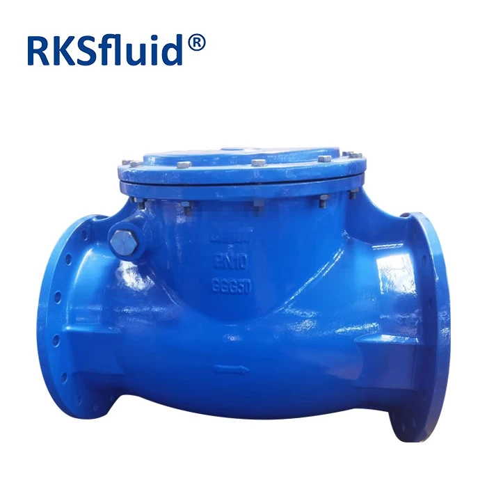 China BS5153 PN10 PN16 ductile iron resilient seated EPDM NBR sealing swing check valve with lever or counter weight manufacturer