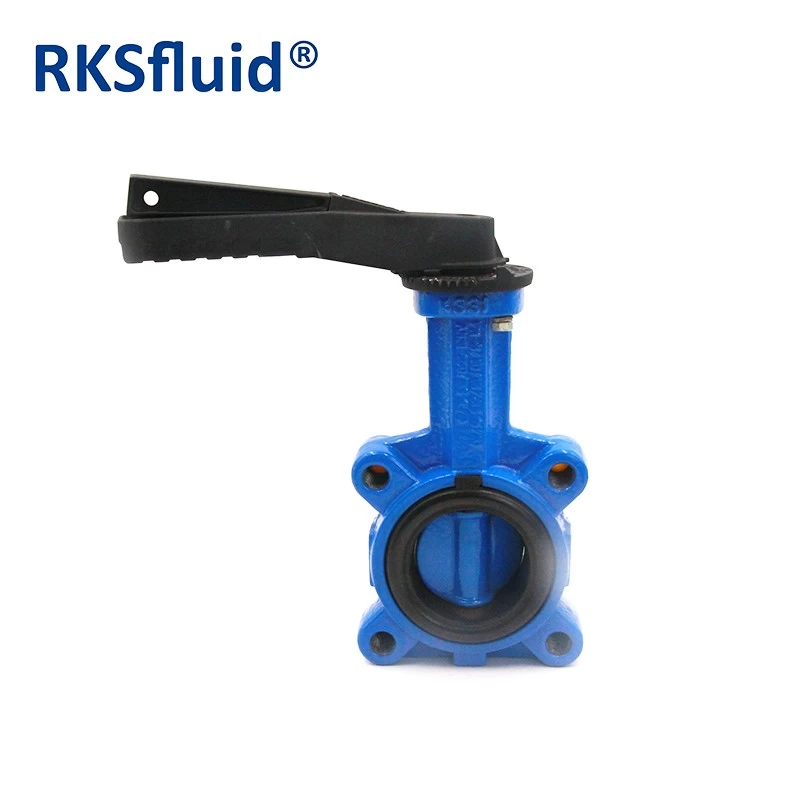 China Cast iron manual operated hand lever lug type butterfly valve manufacturer