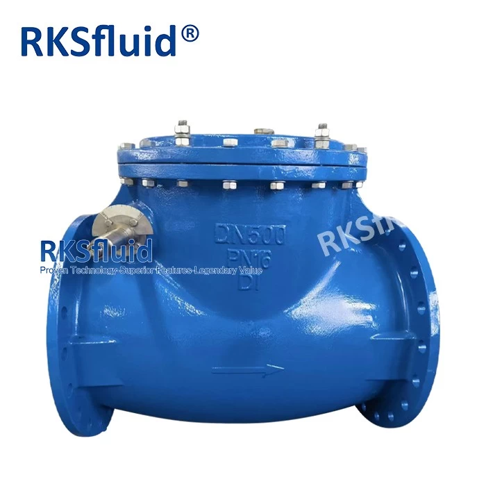 China Check Valve Manufacturer BS5153 Waste Water Using Swing Check Valve PN16 with Hammer DN500 DN700 manufacturer