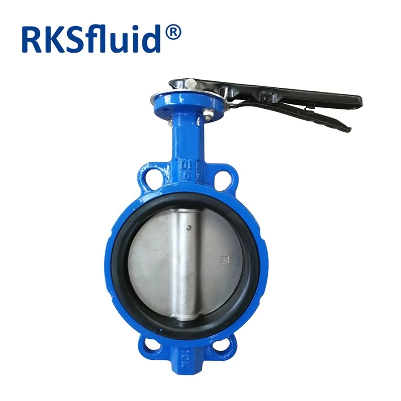 China China manufacturing dn100 pn10/16 ductile iron wafer butterfly valve factory price manufacturer