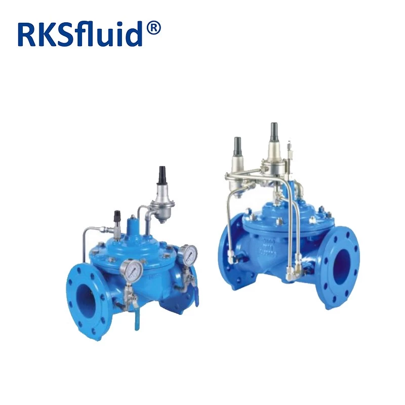 China Chinese RKSfluid valve factory price Prv valve ductile iron pressure reducing valve pn16 for water manufacturer