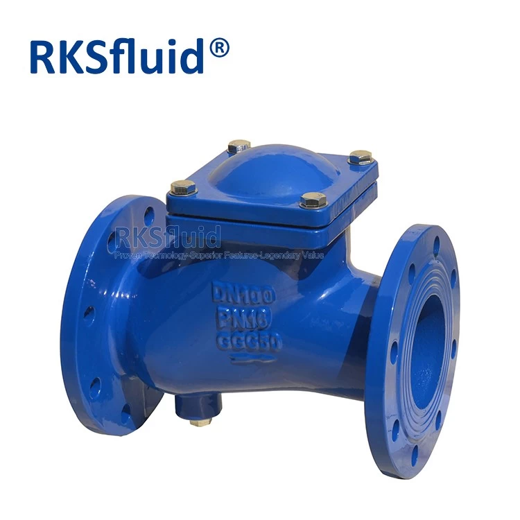 China Chinese Short delivery factory Non return Valve DN80 ductile iron flange type ball check valve PN16 manufacturer