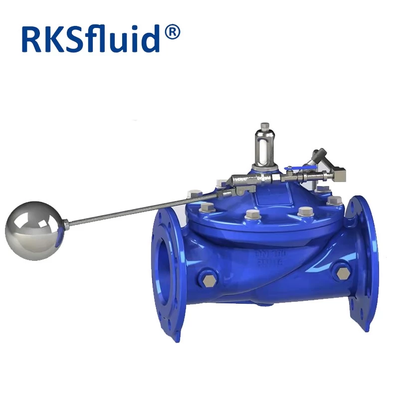 China High Quality PN16 Cast Ductile Iron Remote Control Float Ball Valve for water tank manufacturer