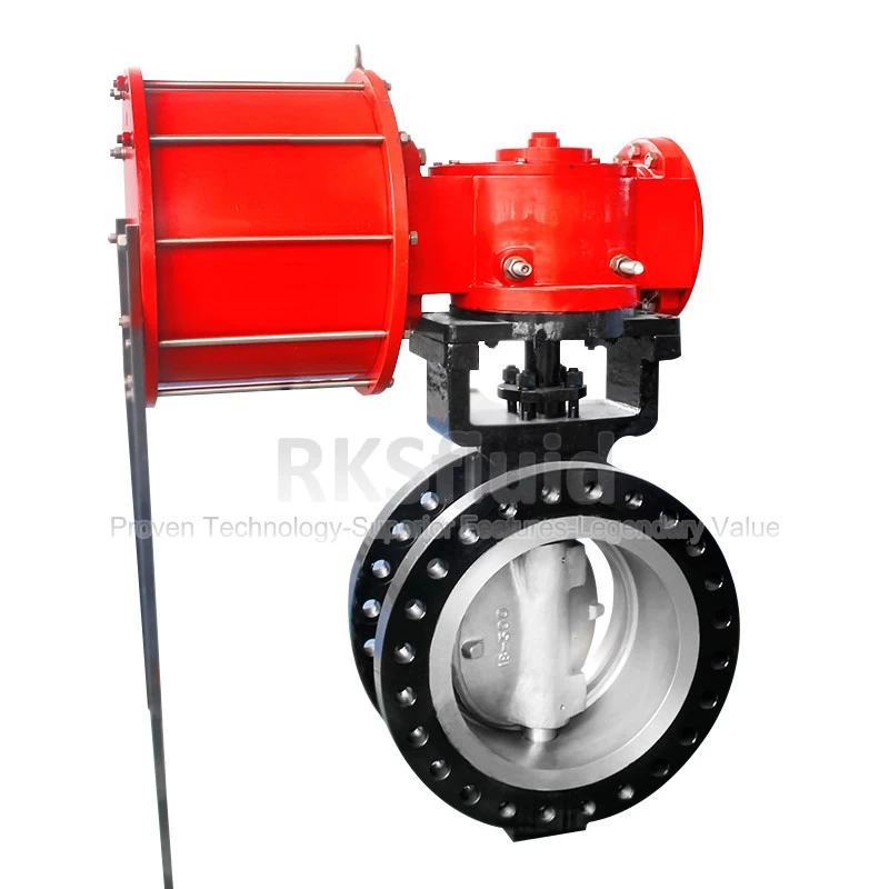China Chinese factory direct API ASME standard carbon steel metal flange type triple eccentric butterfly valve class300 manufacturer