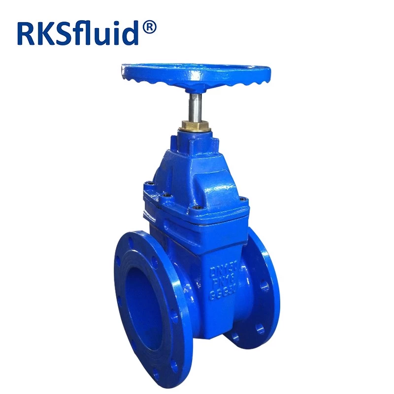 China Chinese plant gate valve din3352 f4 ductile iron resilient seated flange gate valve PN10 PN16 manufacturer