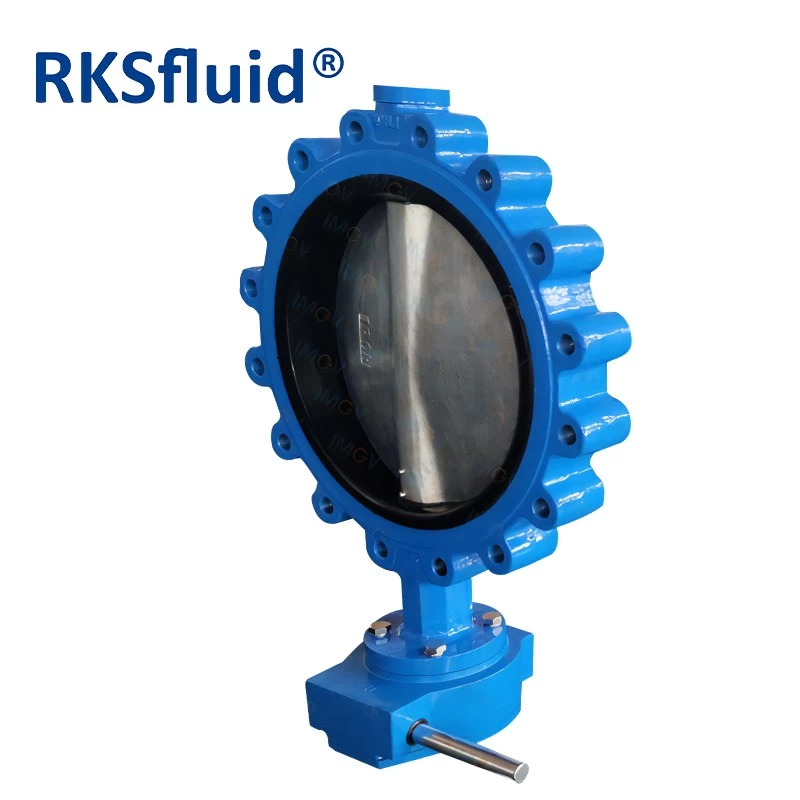 China Chinese supplier DN400 PN16 Ductile Iron wafer Lug Butterfly Valve manufacturer