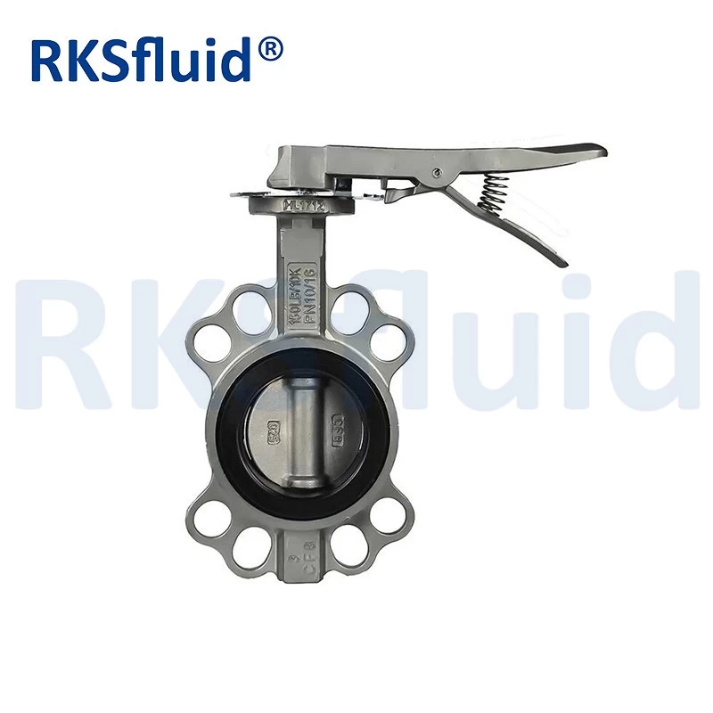 China DIN BS SS304 SS316 CF8 CF8M Stainless Steel Wafer Butterfly Valve manufacturer