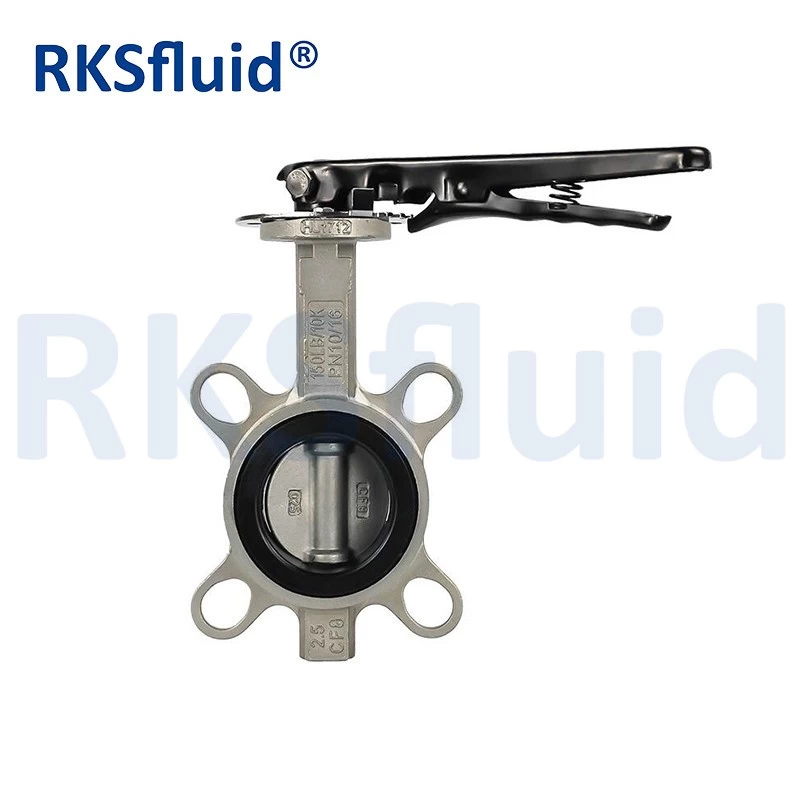 China SS 316 Body SS 316 Disc Wafer Butterfly Valve manufacturer