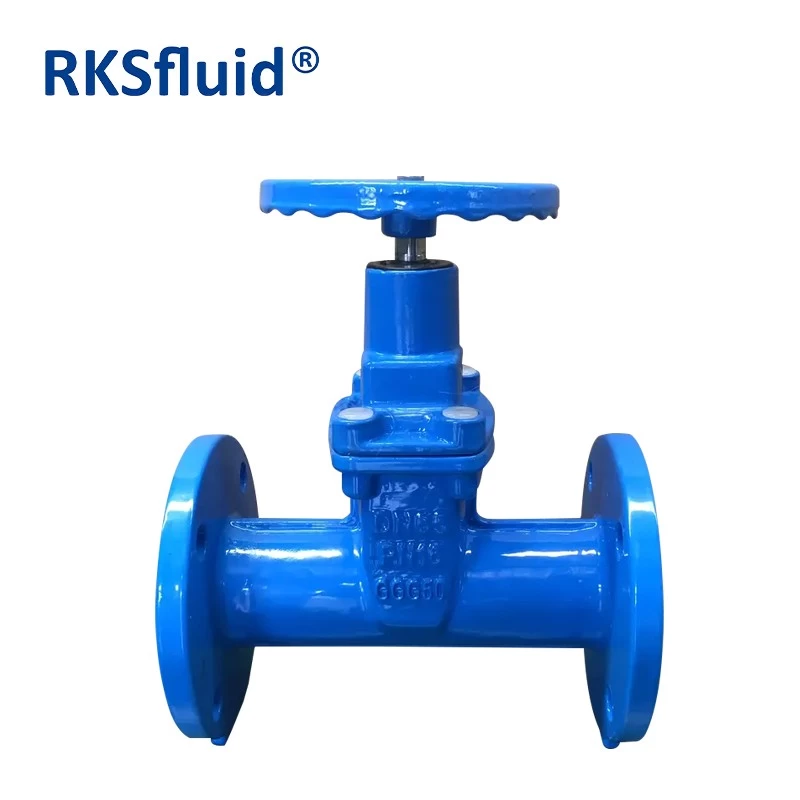 China DIN F4 F5 standard Water Valve Ductile iron Resilient Seated Flange Gate Valve AWWA C515 509 manufacturer