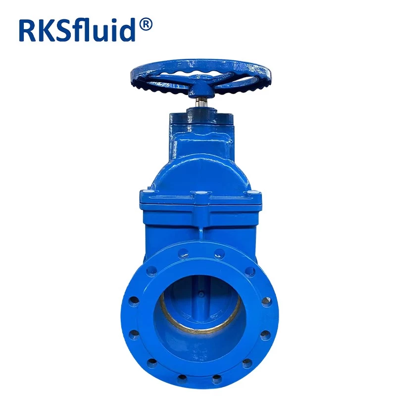 China DIN3352 F4 F5 cast ductile iron DN150 metal seated flange hand wheel gate valve PN10 PN16 all size manufacturer