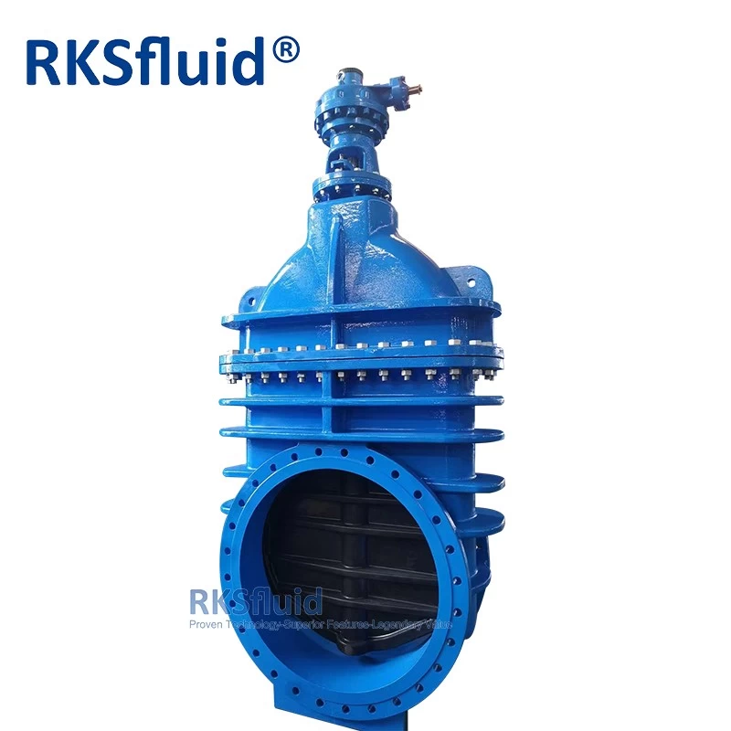 China DIN3352 F4 F5 ductile iron resilient seat flange gate valve dn1800 DI gate valve with prices manufacturer