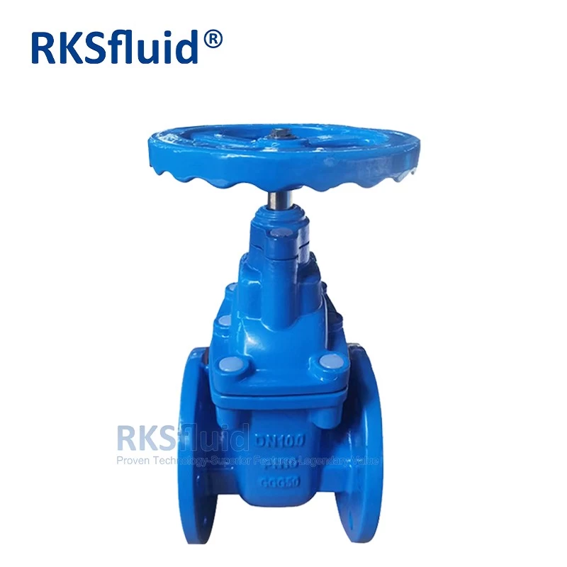 China DIN3352 F4 F5 standard ductile cast iron 4 inch metal seat gate valve for water pump PN10 PN16 DN100 manufacturer