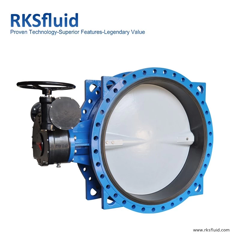 China DN1600 PN10 Double Flange Butterfly Valve manufacturer