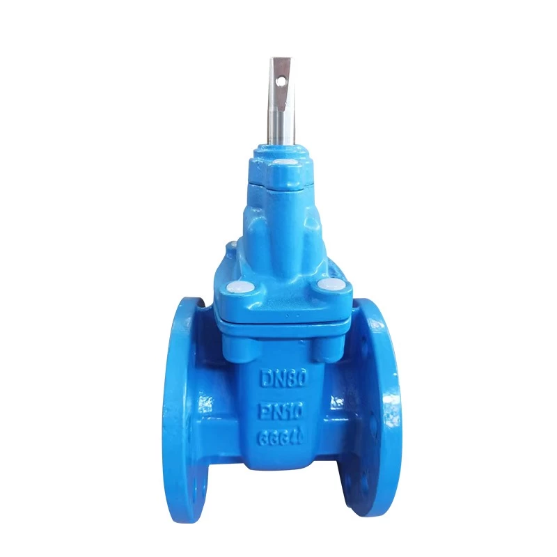 China DN200 flange ductile iron SS316 metal sealing seated gate valve BS5163 manufacturer