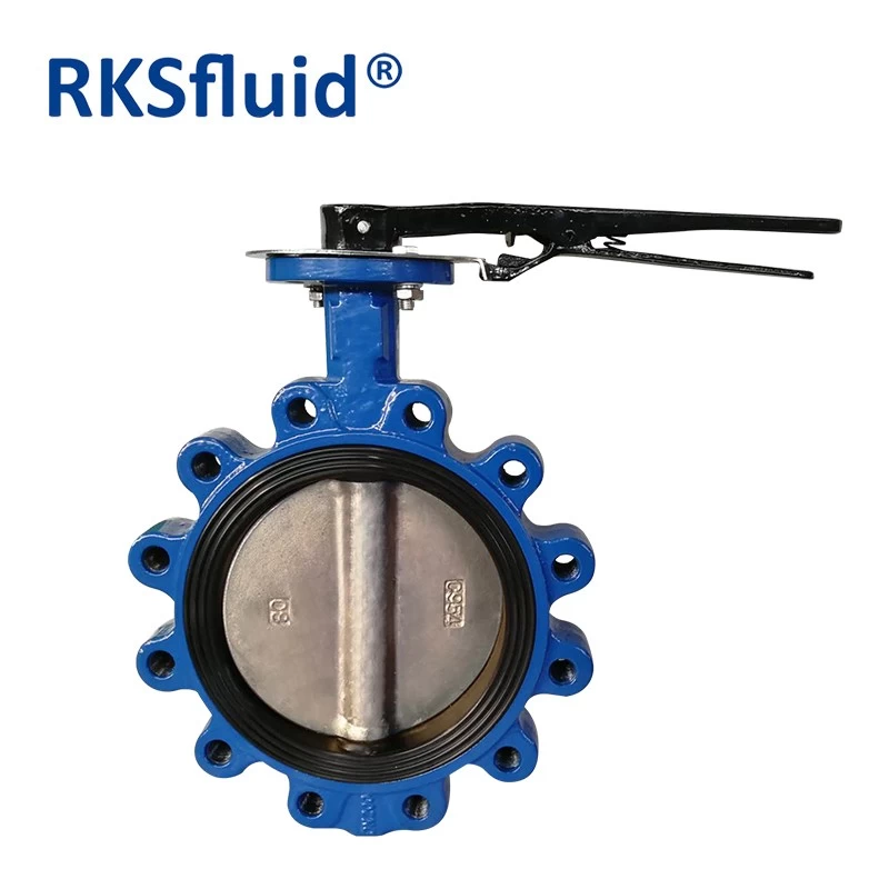 China DN200 lug type butterfly valve NBR seat flange resilient seat butterfly valve manufacturer