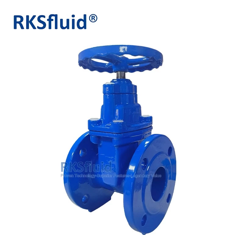 China DN65 PN16 ductile iron Resilient Seated flanged gate valve 20 inch wras approved manufacturer
