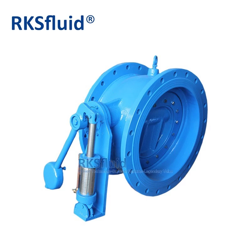 China Din 3202 Flange Type Silent Non Slam Check Valve With Hydraulic Oil Damper manufacturer