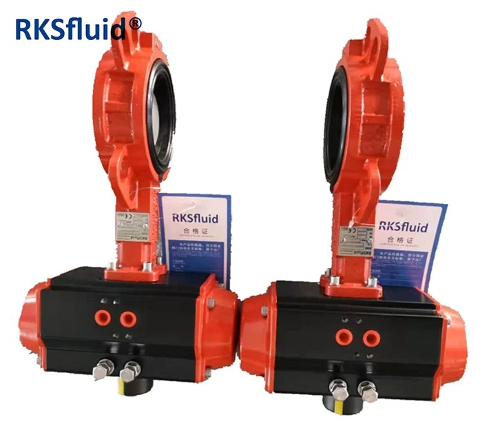 China Double acting pneumatic actuator rotary actuator with mounting adapter manufacturer
