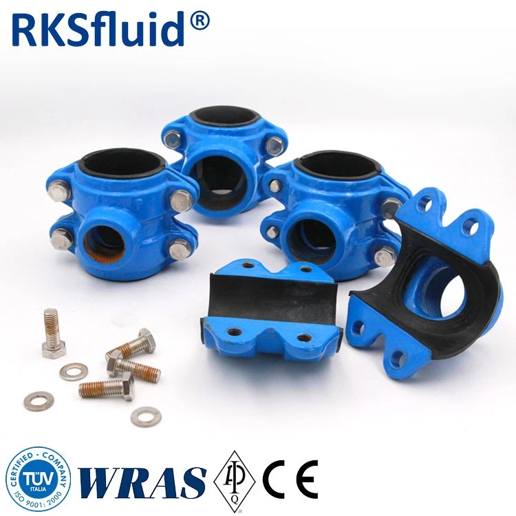 China Ductile cast iron pipe repair clamps screw connect manufacturer