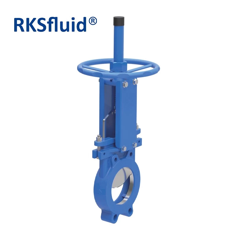 China Factory supply High Quality API 598 ductile iron Flange Type Knife Gate Valve DN150 PN10 PN16 manufacturer