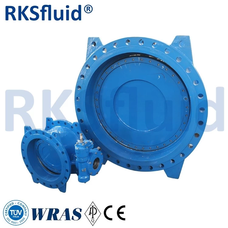 China Good quality water treatment double flange eccentric resilient seated butterfly valve manufacturer