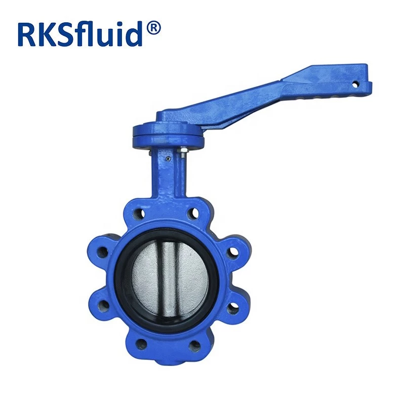 China Industri Flow Control Cast Iron Wafer Type SS316 Flange Handle Clamp Butterfly Valves manufacturer