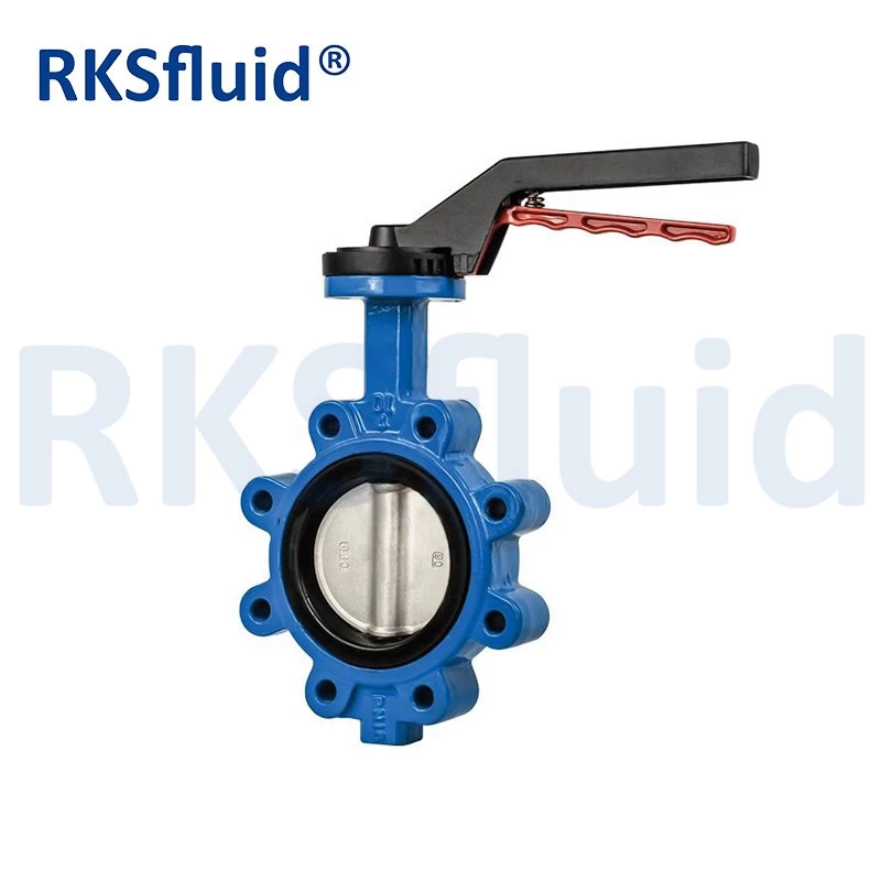 China LUG Ductile iron resilient seat butterfly valve manufacturer