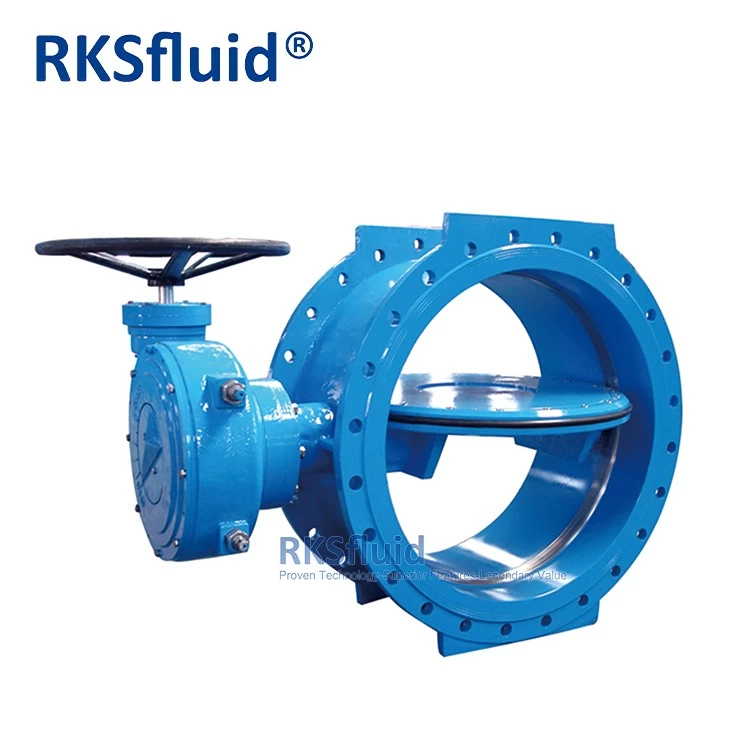 China Manual Electric Cast Iron Double Eccentric Flanged Butterfly Valve manufacturer