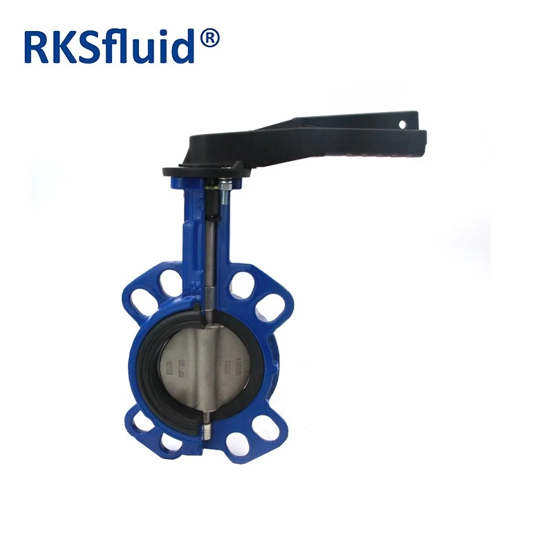 China Mid line manual wafer butterfly valve without pin middle line wafer valve manufacturer