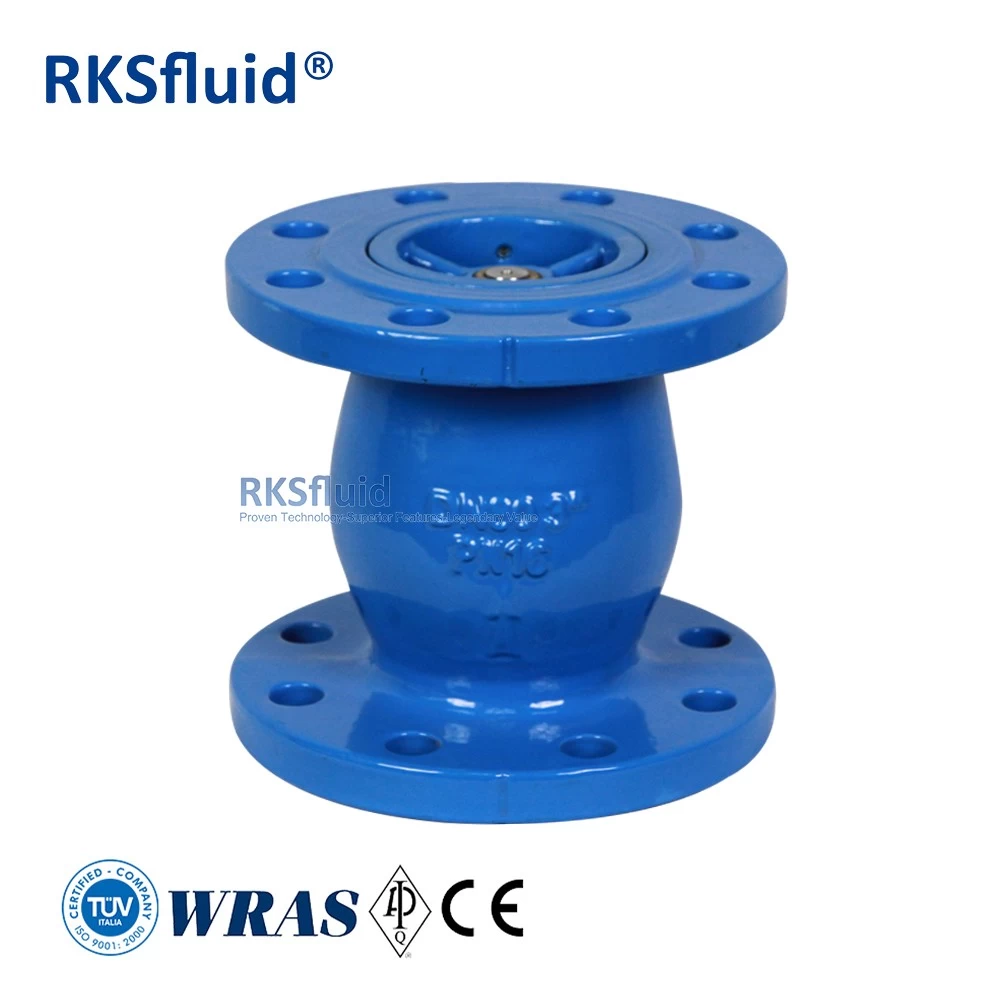 China OEM non-slam check valves DIN3202 ductile iron 4inch flange ends vertical silent check valve DN100 PN16 manufacturer