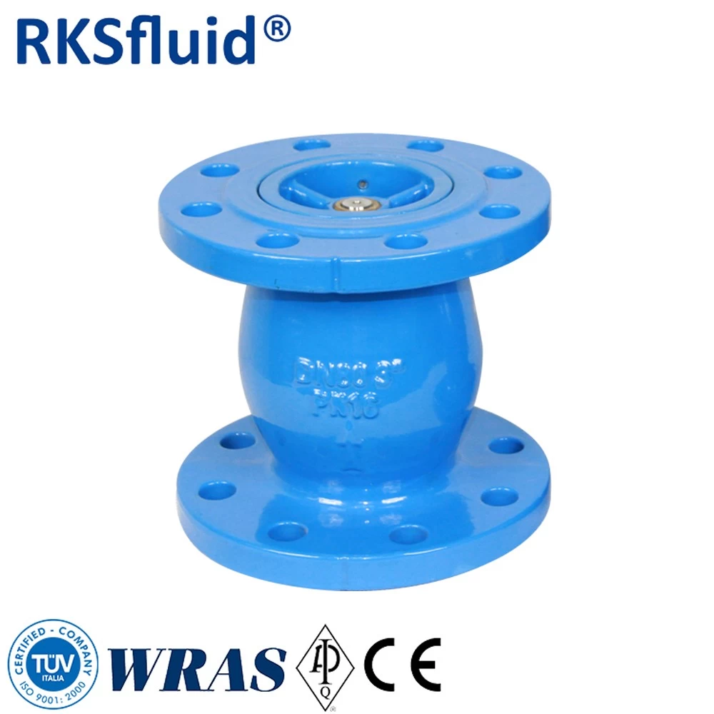 China Professional manufacture cheap dn80 3" pn16 silent ductile iron flange check valve fabricante