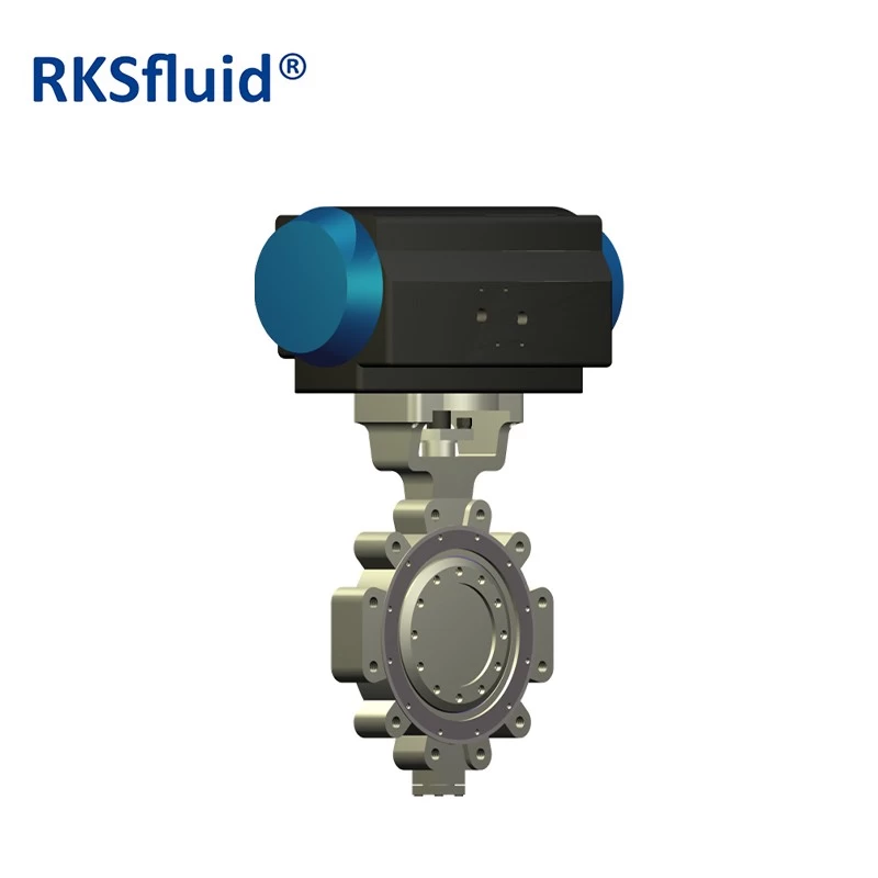 중국 RKSfluid API DN200 플랜지 트리플 오프셋 버터 플라이 밸브 가격 제조업체