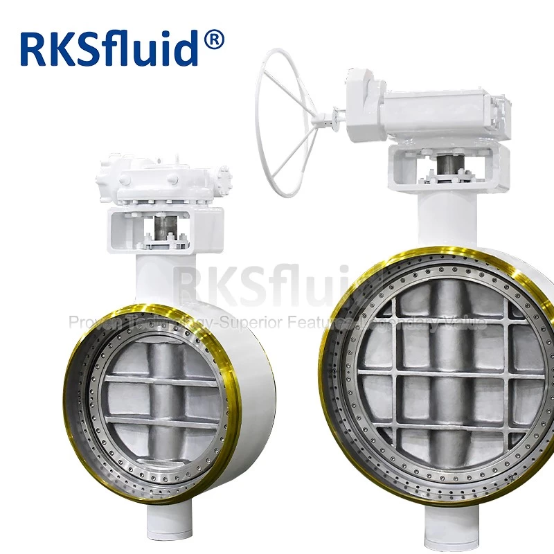 中国 RKSfluid API598 PN25对接三重偏心行业蝴蝶阀用于采矿 制造商