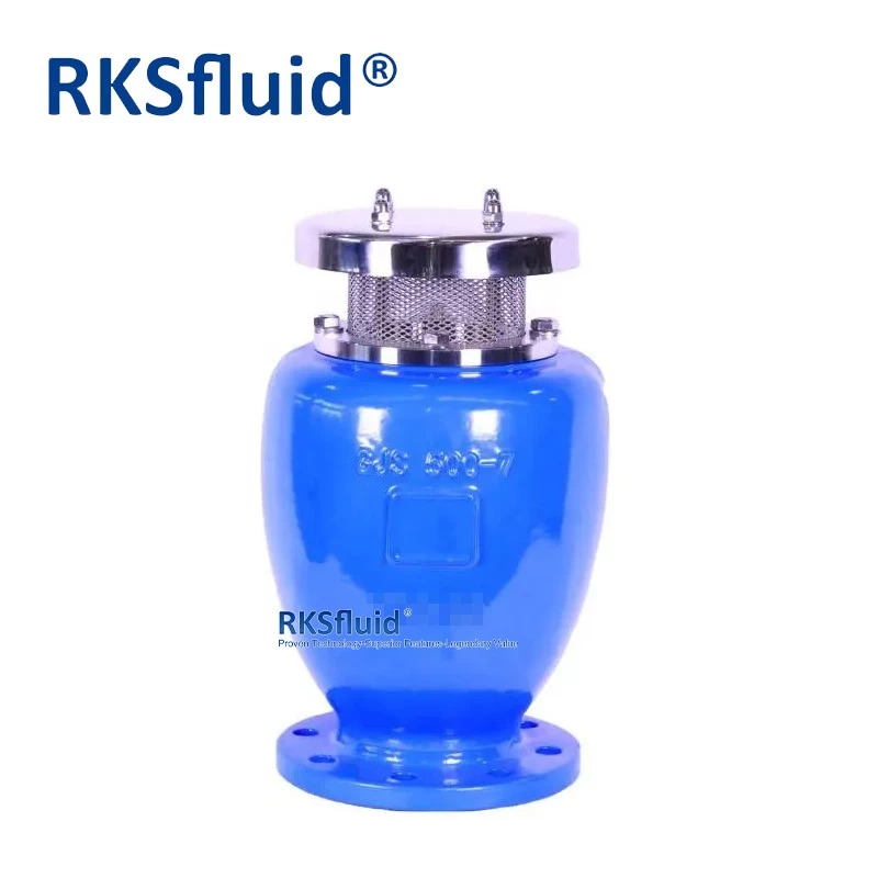 China RKSfluid DN100 Sphäroguss Vollbohrungs-Entlüftungsventil PN10 PN16 für Wasser Hersteller