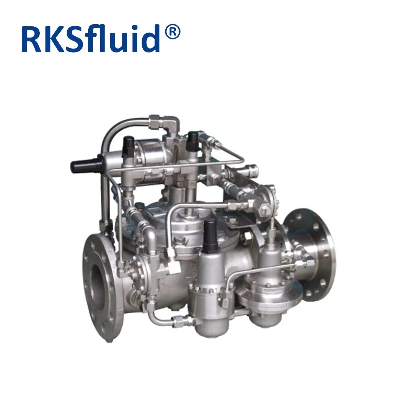 الصين RKSfluid الصين الصانع مصنع دي SS صمام التحكم الهيدروليكي السعر صمام التحكم الهيدروليكي التلقائي للمياه الصانع