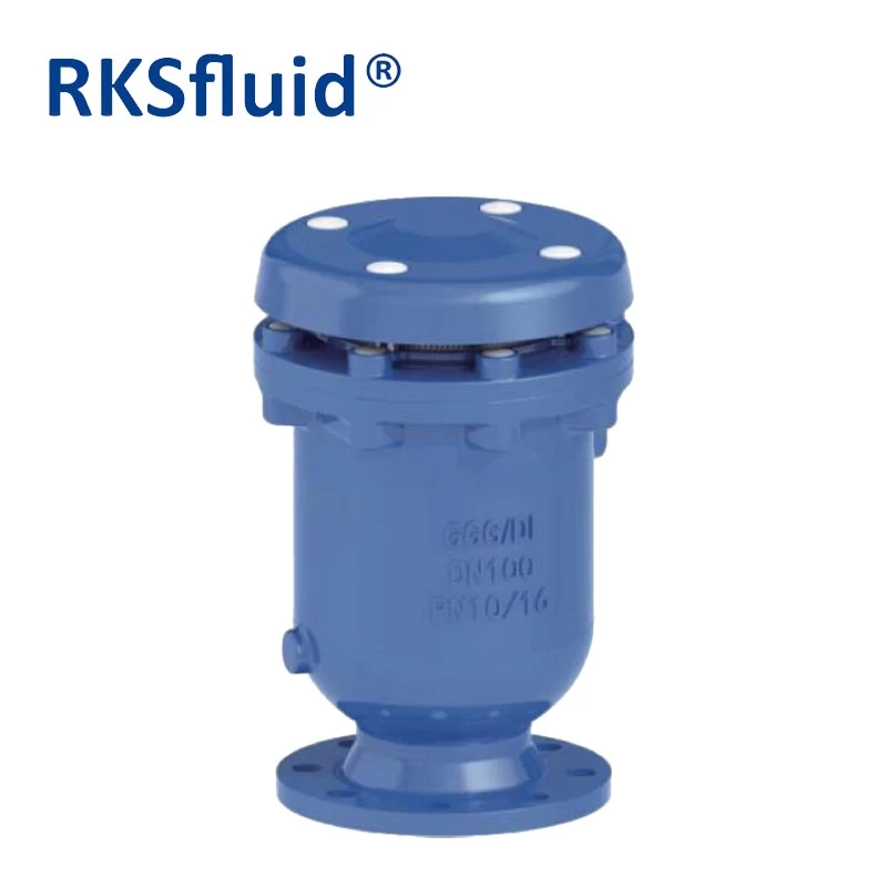 China RKSfluid factory direct supply dn100 pn10 pn16 ductile iron flange Air pressure release valve manufacturer