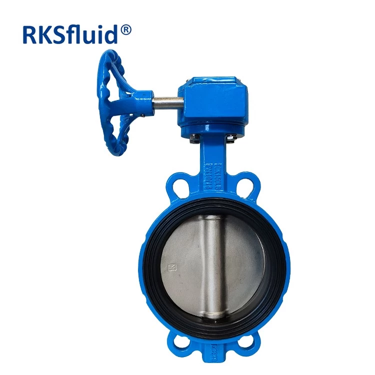 China Resilient Seated Concentric Type Ductile Cast Iron Industrial Control Wafer Lug Butterfly Valves with EPDM PTFE PFA Rubber Lining API/ANSI/DIN/JIS/ASME/Awwa manufacturer