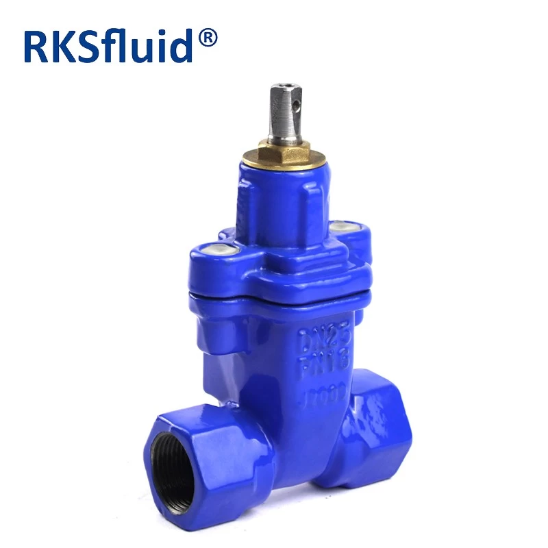 China RKSfluid china valve DN100 resilient seated soft seal ductile iron flange gate valve manufacturer