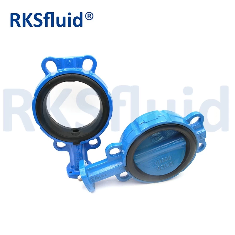 China Soft EPDM sealing stainless steel wafer type butterfly valve manufacturer
