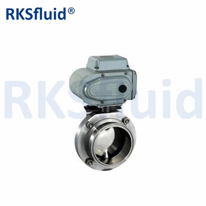 China Stainless steel 304 316 clamp / screw sanitary butterfly valve manufacturer