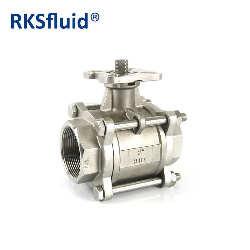 China WOG1000 OEM stainless steel DN50 ball valve / SS ball valve electric actuator manufacturer
