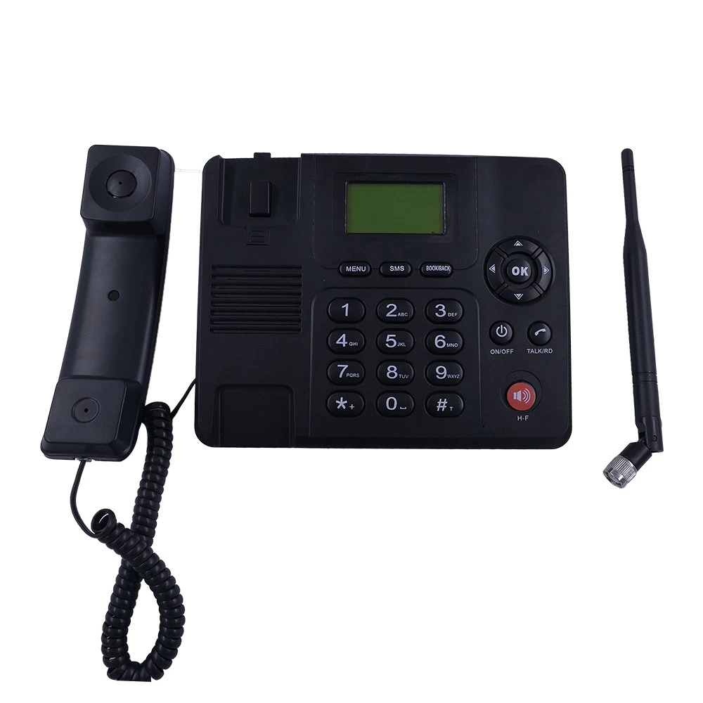 Cordless Phone Desktop Telephone Support Gsm 850/900/1800/1900mhz Dual Sim  Card 2g Fixed Wireless Phone With Antenna Radio Alarm Clock Funtion For Hou