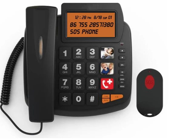 notre monde premier Voice Dialer téléphone TM-X006 et Fall Down SOS pendentif téléphone TM-S003