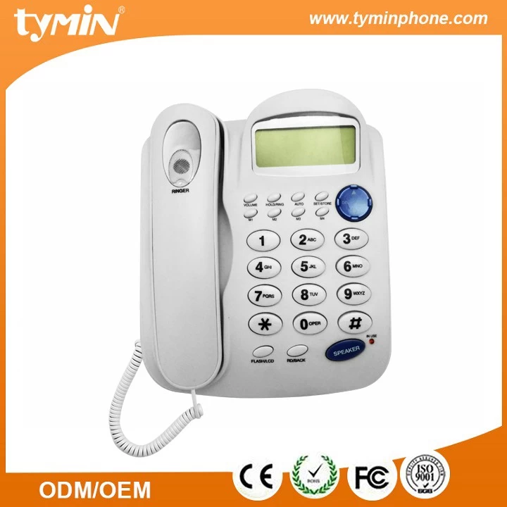 China Aliexpress Meistverkaufte Produkte Feste Freisprecheinrichtung Schnurgebundenes Telefon mit Anrufer-ID-Funktion Lieferant (TM-PA012) Hersteller