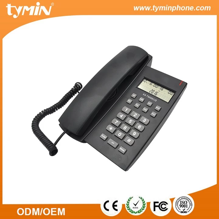 Китай Aliexpress Новейшая модель Полезные громкой проводной настольный телефон с идентификатором вызывающего абонента Производитель (TM-PA126) производителя