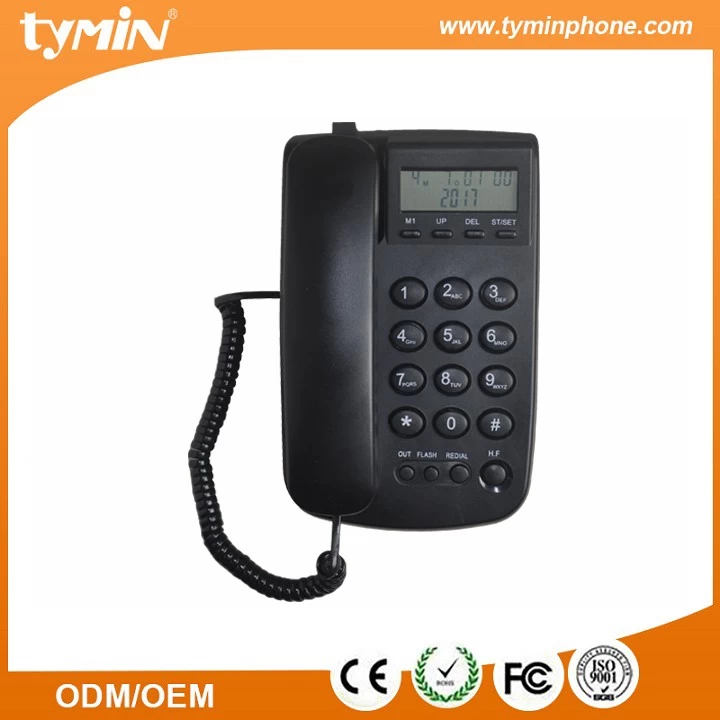 China Alibaba Newest Product Caller ID Desktop Wall Mountable Landline Telephone for Europe Market with OEM/ODM Services (TM-PA103B) manufacturer