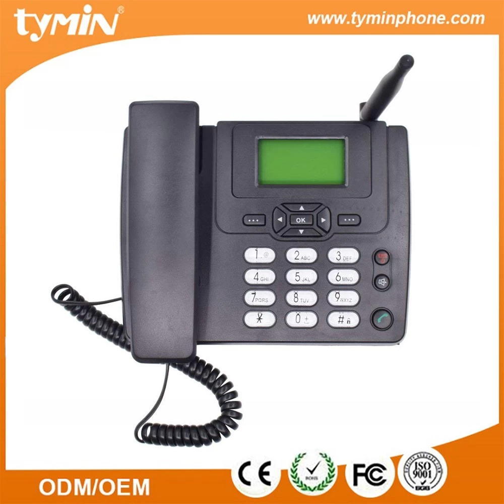 الصين أرخص سعر للهواتف الأرضية الثابتة اللاسلكية لسطح المكتب GSM للاستخدام المنزلي والمكاتب (TM-X301) الصانع