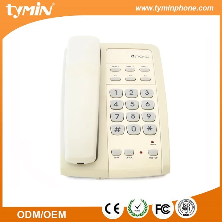 중국 가정용 및 사무용 책상 또는 벽면 부착 형 기본 유선 전화기 (TM-PA150) 제조업체