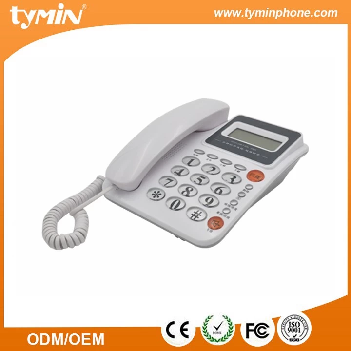China Flash time 100ms/600ms selectable cheap land line call id telephone. (TM-PA110) manufacturer