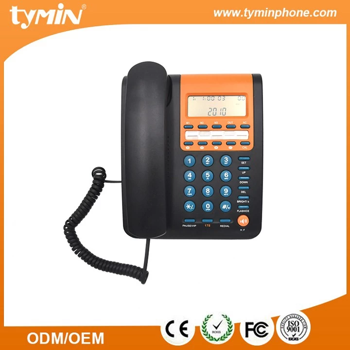 China Guangdong Hot Product Wall Mountable Corded Caller ID Phone with 9 Groups One-Touch Memory (TM-PA127) manufacturer